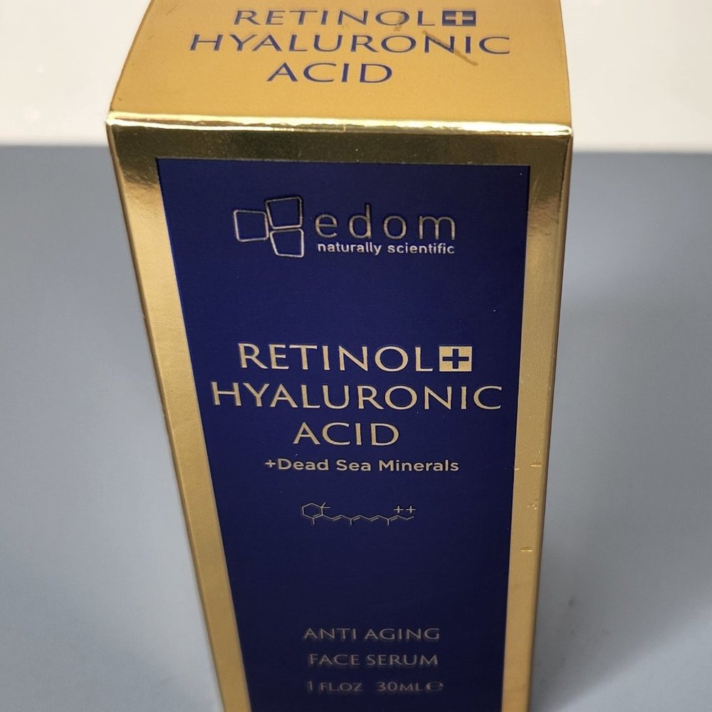 Edom Retinol + Hyaluronic Acid Anti Aging Face Serum 1 oz